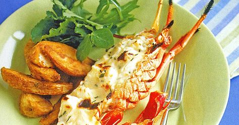 Serve this speedy version of lobster mornay which your loved ones will remember well after the evening's over. Crayfish Recipes, Lobster Mornay, Mornay Sauce, Lobster Dishes, Beach Food, Salad Mixed Greens, Bloc Party, Lobster Recipes, Fresh Salads