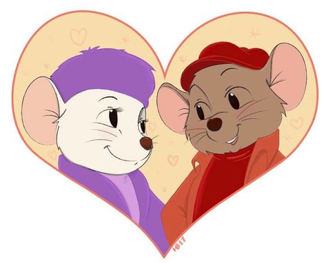 Hollie Ballard - Disney Bianca & Bernard Bernardo Y Bianca, Disney Board, Love Cartoon Couple, Best Nature Wallpapers, Disney Princess Fan Art, Disney Artwork, Disney Animals, Valentines Wallpaper, Princesa Disney