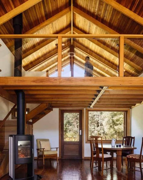 Rustic Loft Ideas, Loft Railing Ideas, Railing Styles, Hunting For George, Loft Railing, Indoor Railing, Cottage Loft, Loft Staircase, Cabin Loft