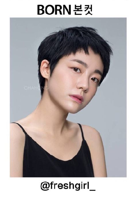 Short Dark Hair, Asian Haircut, Asian Short Hair, Short Grey Hair, Super Short Hair, Edgy Short Hair, Shot Hair Styles, Hair St, Girl Short Hair