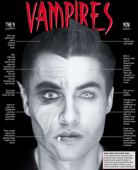 Vampires Then & Now Vampire History, Underworld Vampire, Vampire Mythology, Scary Vampire, Modern Vampires, Monster Legends, Sense Of Sight, Vampire Movies, Widow's Peak