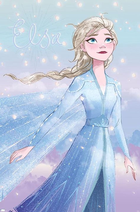 DISNEY FROZEN - ELSA GLANCE WALL POSTER uses high-resolution artwork and is printed on PhotoArt Gloss Poster Paper which enhances colors with a high-quality look and feel. Frozen Poster, Wall Poster Prints, Disney Posters, Disney Frozen 2, Disney Frozen Elsa, Frozen Elsa, Trends International, Lightning Mcqueen, Frozen 2