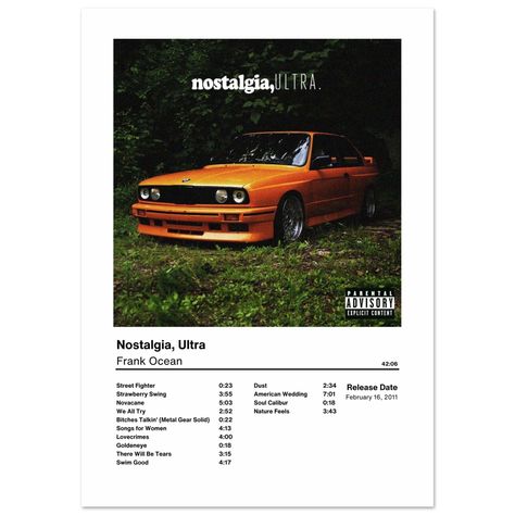 Frank Ocean Nostalgia Ultra, Nostalgia Ultra, Frank Ocean Poster, Soul Calibur, Contemporary Music, American Wedding, Frank Ocean, Print Frame, Parental Advisory Explicit Content