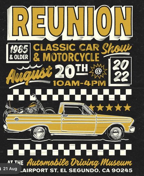 Fail Better, Motorcycle Events, Bike Builder, Motorcycle Culture, Classic Car Show, Motorcycle Posters, Custom Muscle Cars, The Reunion, Golden Oldies