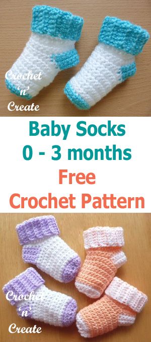 Free crochet pattern for baby socks, keep those little toes warm and cosy. #crochetncreate #crochetbooties Baby Socks Crochet Pattern, Baby Socks Pattern, Socks Crochet, Crochet Baby Socks, Crochet Socks Pattern, Socks Knitting, Baby Shoes Pattern, Baby Booties Pattern, Baby Crochet Patterns Free