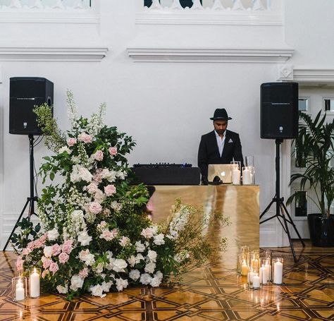 the Eventurer on Instagram: “DJ vibes for Natalie and Gerard with @rutherfordentertainment & @ivy_and_eve_flowers 💃🏻🥂 Photo: @coreywrightphotographer . . . . . . .…” Wedding Dj Booth, Wedding Dj Setup, Hey Mr Dj, Booth Wedding, Dj Setup, Dj Booth, Wedding Dj, Ivy, Dj