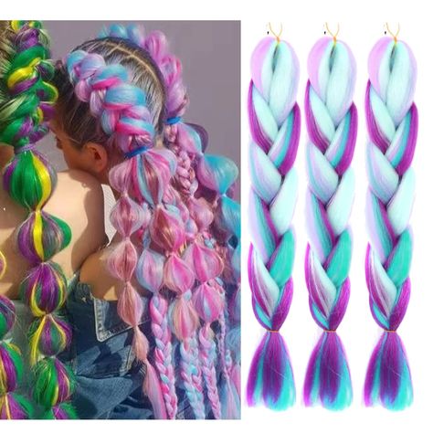 Kanekalon Braiding Hair, Jumbo Braiding Hair, Color Extensions, Dutch Braid Hairstyles, Latest Hair Trends, Jumbo Braids, Hair Brands, Braid In Hair Extensions, Crazy Hair Days