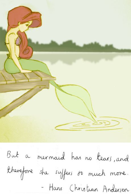 Hans Christian Anderson was absolutely mad, but he certainly wrote some beautiful tales. Freshwater Mermaid, Hans Andersen, Hans Christian Anderson, Gif Disney, Mermaid Life, Princesa Disney, Pinturas Disney, Hans Christian, Ariel The Little Mermaid