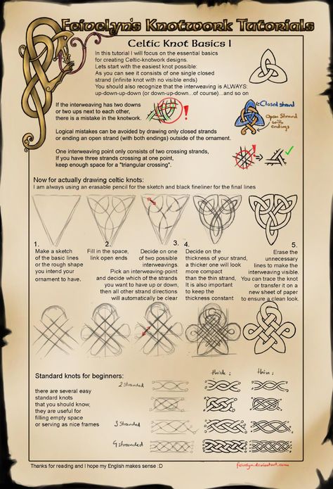 Celtic Art Patterns, Celtic Pyrography, Celtic Drawings, Celtic Knot Tutorial, Urnes Style, Celtic Knot Drawing, Celtic Knotwork Design, Knot Tutorial, Style Tutorial