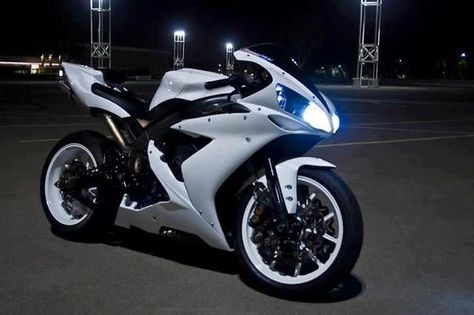 white motorcycle yamaha White Bike, White Motorcycle, Image Moto, Motorcross Bike, Motor Yamaha, Custom Sport Bikes, Yamaha Bikes, Yamaha Motorcycles, Yamaha Motorcycle