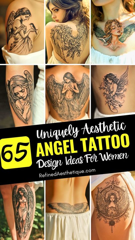 Angel tattoos for women can be both beautiful and deeply symbolic, whether you choose a small design or a more intricate forearm piece. These designs are a great way to explore various angel tattoo ideas, especially if you’re looking for something striking yet elegant. Guardian angel tattoos paired with butterflies and flowers make for a stunning, ethereal look. Whether placed on the ankle or forearm, these beautiful designs will inspire and elevate your style. Angel Tattoo Designs For Women, Small Guardian Angel Tattoos, Guardian Angel Tattoos, Tattoo Design Ideas For Women, Angel Tattoo For Women, Guardian Angel Tattoo Designs, Guardian Angel Tattoo, Angel Tattoo Designs, Tattoo Design Ideas