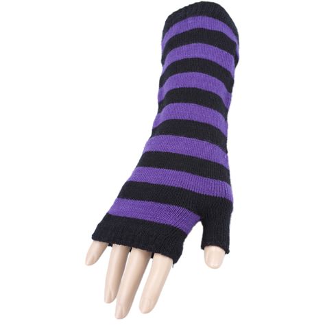 Purple Striped Arm Sleeves, £4.99 Kuromi Outfit, Attitude Clothing, Arm Sleeves, Arm Sleeve, Womens Gloves, Fingerless Gloves, Arm Warmers, Gloves, Japan