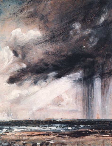 Ciel d'orage John Constable, Rain Cloud, Abstract Landscape Painting, Seascape Paintings, Art Moderne, Abstract Landscape, Impressionism, Painting Inspiration, Landscape Art