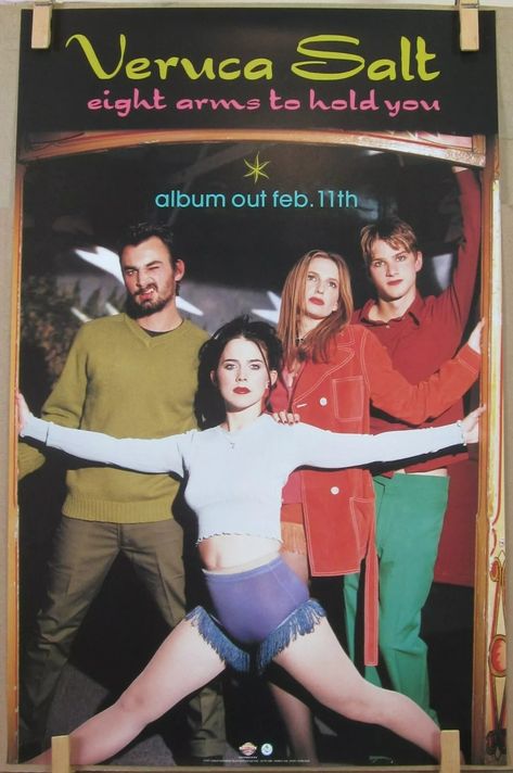 Veruca Salt "Eight Arms To Hold You" 11"x17" PROMO POSTER ©1997 Nina Gordon | eBay Veruca Salt Band, Nina Gordon, Veruca Salt, Nostalgia Aesthetic, Promo Poster, Alternative Music, Music Love, Hold You, Music Bands