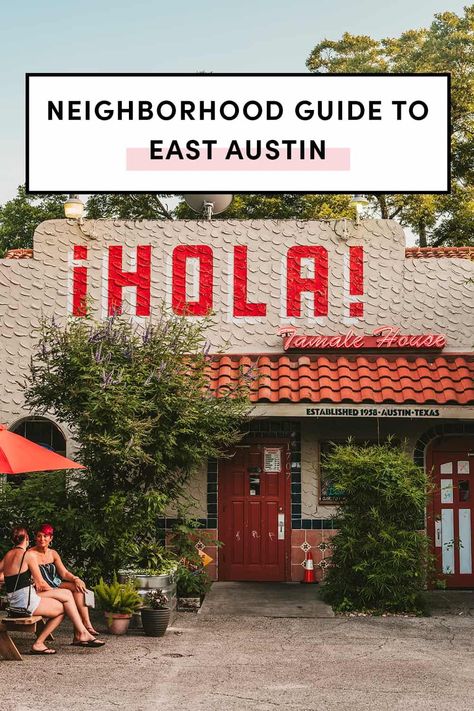 Whether you’re new the city or looking to move to this neighborhood, this is the ultimate Austinites guide to East Austin – schools, grocery stores, restaurants, shops, and more. East Austin Texas, Austin Neighborhoods, Austin Restaurants, Austin Travel, Austin Shopping, Japanese Bar, Texas Things, Visit Austin, Neighborhood Guide