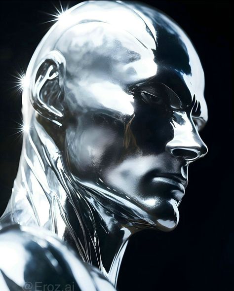 Silver Surfer Pfp, Silver Surfer Art, Silver Surfer Wallpaper, Silver Surfer Comic, Silver Surf, Marvel Characters Art, Arte Robot, Silver Surfer, Hero Arts