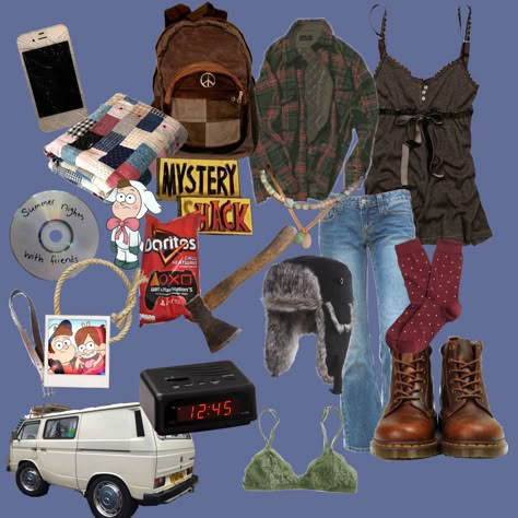 Cryptid Hunter Outfit, Wendy Corduroy Aesthetic, Gravity Falls Aesthetic Outfit, Cryptid Hunter Aesthetic Outfit, Cryptid Aesthetic Outfit, Criptyd Core Outfit, Wendy Gravity Falls Aesthetic, Gravity Falls Outfit, Summer Cryptidcore Outfits