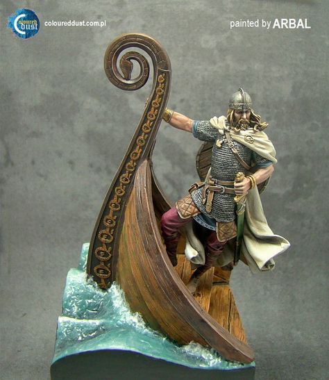 Viking IX C Vikings Statue, Viking Shield, Viking Culture, White Spirit, Water Effect, Viking Ship, Military Figures, Viking Art, Norse Vikings