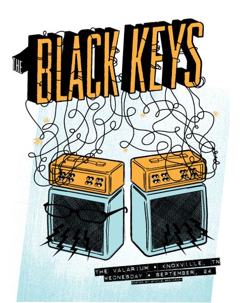 Black Keys, Music Artwork, I'm With The Band, The Black Keys, Rock Posters, Festival Posters, Gig Posters, Band Posters, Music Concert