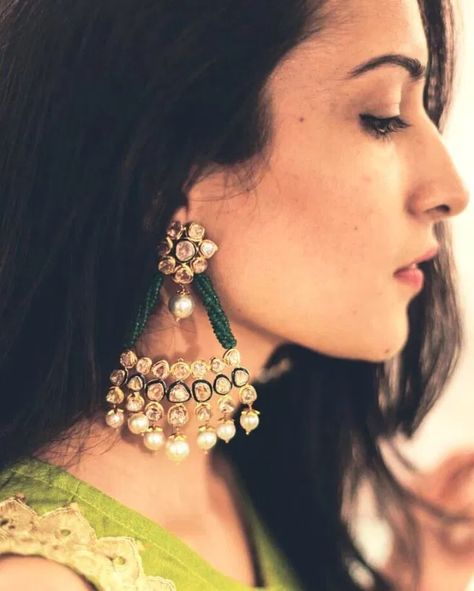 Latest Trends In Bridal Earrings - Wedamor Grandmother Jewelry, Indian Jewelry Earrings, Antique Jewelry Indian, Bridal Fashion Jewelry, Wedding Jewellery Collection, Indian Wedding Jewelry, Jewelry Design Earrings, India Jewelry, Bridal Jewellery Indian