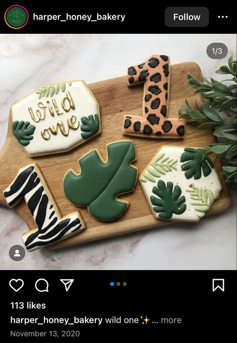 Wild One Birthday Cookies, One Birthday Cookies, Lion King Birthday Party Ideas, Safari Cookies, First Birthday Cookies, Lion King Birthday, Wild One Birthday, 1st Birthday Themes, Safari Jungle