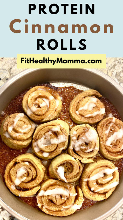 high Protein Cinnamon Rolls Protein Cinammon Rolls, Protein Honey Buns, Protein Powder Cinnamon Rolls, Cinnamon Rolls Protein, Healthy Homemade Cinnamon Rolls, Protein Cinnamon Rolls Healthy, Devotion Protein Recipes, High Protein Greek Yogurt Recipes, High Protein Cinnamon Rolls