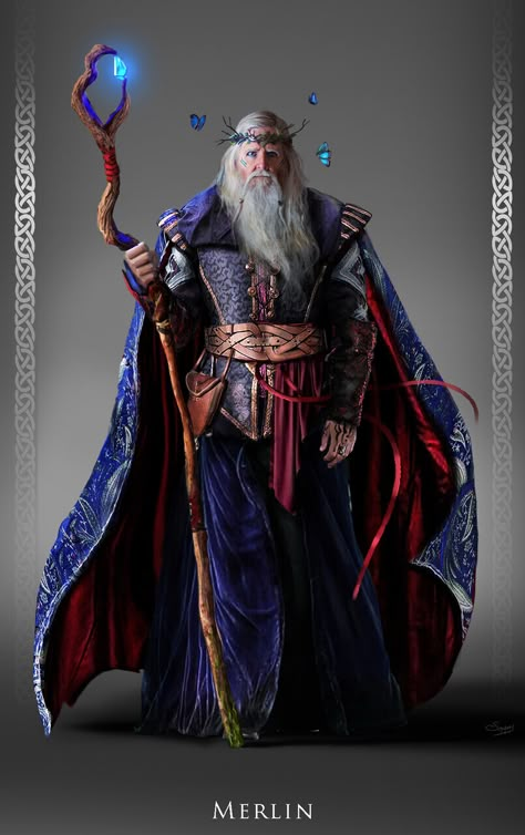 ArtStation - Merlin: Character Design, Satyaki Sarkar Divine Consciousness, Old Man, Consciousness, Wizard, Reiki, Merlin, Character Design, Healing, Energy