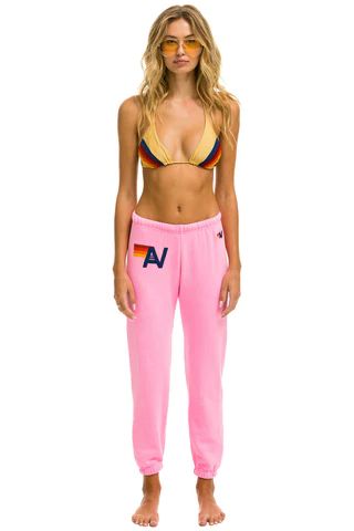 SWEATPANTS pink - Aviator Nation Aviator Nation Logo, Best Sweatpants, Ninja Hoodie, Boyfriend Hoodie, Moto Pants, Aviators Women, Stitch Work, Pink Sweatpants, Aviator Nation