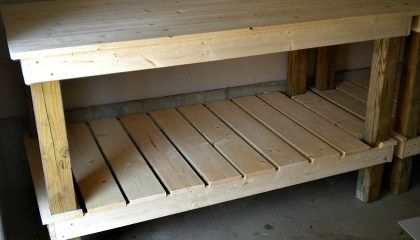 25 Tempting Potting Benches + {Hometalk Curated Board} | tempting thyme Potting Benches Diy, Diy Potting Bench, Diy Bank, Potting Benches, Woodwork Diy, Woodworking Saws, Potting Table, Galvanized Sheet, Woodworking Bed