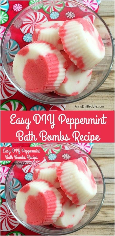 Homemade Peppermint Bath Bombs Bath Bomb Recipe Easy, Bath Boms Diy, Coconut Oil Bath, Library Crafts, Bath Melts, Bombe Recipe, Entrepreneur Ideas, Bath Bomb Recipes, Bath Bomb Molds