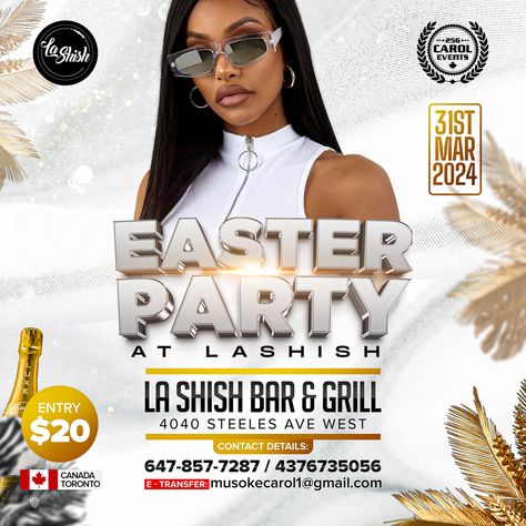 #easter #partyflyer Party Flyer, Flyer Design, Design