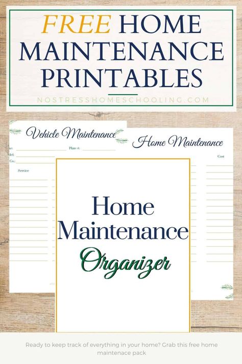 Ready to keep track of everything in your home? Grab this free home maintenance pack Digital Weekly Planner Templates, Daily Planner Template Free, Busy Mom Planner, Planner For School, Home Chores, Planner For Moms, Inventory Printable, Planner Small Business, Work Planner Printable