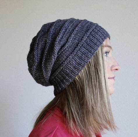 (Photo: Jamie Sande) The Favorite Knit Slouchy Hat by Jamie Sande is one of those great hat patterns you’ll find yourself reaching for over and over. Unisex in style and ultra-chic, this hat … Knit Slouchy Hat Pattern, Slouchy Hat Pattern, Knit Slouchy Hats, Hat Patterns Free, Crochet Knit Hat, Bonnet Crochet, Aesthetic Board, Hat Patterns, Knitted Beanie