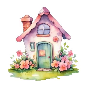 wooden,country-house,kid,children,building,cottage,nursery,cabin,grass,village,house,baby-shower,baby,little,watercolor,landscape,cute,home,cartoon,nature,holiday,star,cloud,shoes,flower,hand,happy,forest,card,toy Watercolor Art House Simple, Cute Home Illustration, Cute House Painting, Watercolor House Painting Simple, Cottage House Drawing, Small House Cartoon, Cute House Illustration, Cartoon Cottage, Children Book Illustration Watercolor