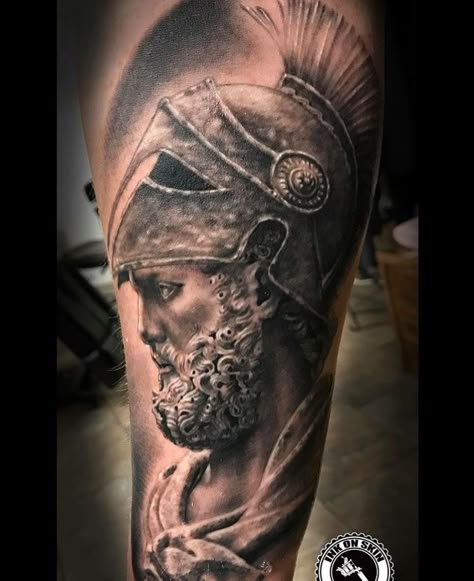 Ares Tattoo Aries Greek God Tattoo, Ares Tattoo For Men, Ares God Tattoo, Mars God Tattoo, Ares Tattoo, Ares God, Greek Tattoo, Greek God Tattoo, Tattoo Ideas Males