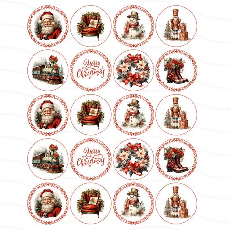 Merry Christmas Cupcakes, Christmas Cake Toppers Printable, Merry Christmas Cake Topper Printable, Christmas Cake Topper Printable, Christmas Toppers Printable, Christmas Cupcake Toppers Printable, Cupcake Toppers Template, Christmas Cupcakes Decoration, Christmas Cupcake Toppers