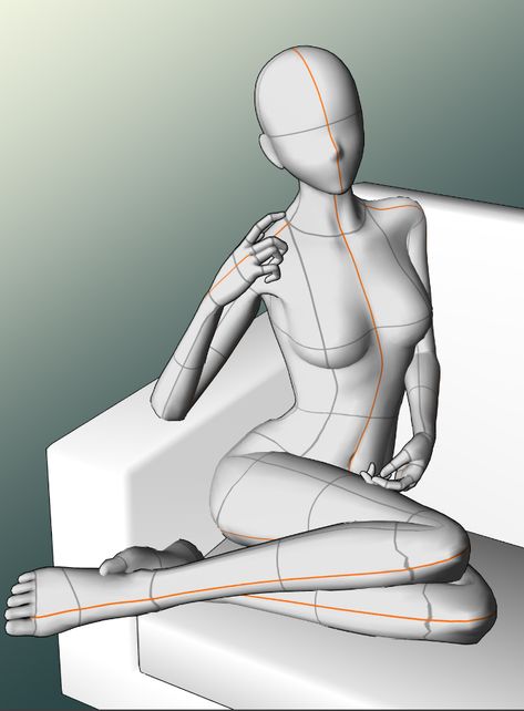 Sitting F 3DModel Leaning & legs on side - CLIP STUDIO ASSETS Clip Studio 3d Poses, Clip Studio Paint 3d Poses, Clip Studio Poses, Side Sitting Pose, Leaning Back Pose Reference, Mmd Poses, Kiss Reference, Leg Reference, Art Bases