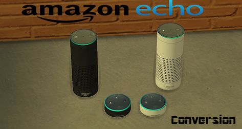 TS4 Amazon Echo and Dot Conversion - YDB Ts4 Conversion, Ts3 To Ts4, Alexa Dot, Sims 4 Nails, Sims 4 Piercings, Sims 4 Tsr, Sims 4 Clutter, Tumblr Sims 4, Sims 4 Teen