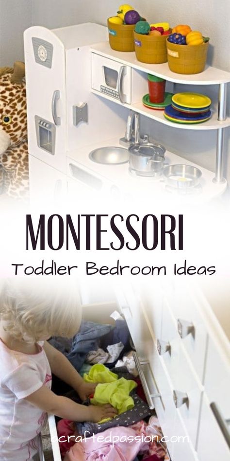 Montessori Toddler Bedroom Setup. Montessori Toddler Bedroom Ideas Toddler Girl Montessori Bedroom, Montesorri Bedroom, Small Toddler Bedroom Boy, Montessori Dresser, Toddlers Room Ideas, Small Montessori Bedroom, Kids Beds Ideas, Boys Toddler Bedroom, Small Toddler Bedroom Ideas