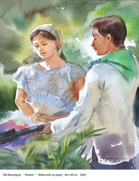 Harana Harana Filipino Tradition Drawing Ideas, Harana Filipino Art, Harana Filipino Tradition, Harana Filipino, Rural Philippines, Aph Philippines, Philippines Painting, Vintage Filipiniana, Filipino Vintage