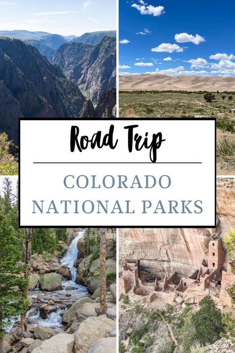 Are you looking for the perfect outdoor adventure? If your answer is yes, then a road trip through Colorado’s national parks should be at the top of your list. Uncover the hidden gems of each park’s stunning landscape. National Parks Road Trip, Black Canyon Of The Gunnison, Colorado National Parks, Great Sand Dunes National Park, Great Sand Dunes, Explore Colorado, Mesa Verde National Park, Sand Dunes National Park, National Park Road Trip