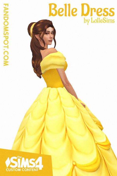 Sims 4 Belle Disney Princess CC: Hair, Dresses & More Ts4 Disney Princess Cc, Sims 4 Disney Princess Cc Tiana, The Sims 4 Disney Princess Cc, Sims 4 Disney Princess Cc Maxis Match, Sims 4 Beauty And The Beast, The Sims 4 Disney Princesses, Sims Disney Cc, Sims 4 Mods Disney, Princess Peach Sims 4 Cc