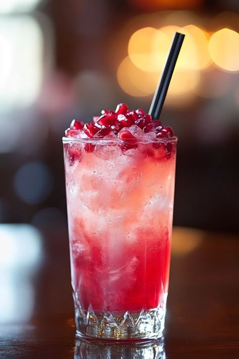 Celebrate the holiday season with an easy and delicious Pomegranate Sparkler mocktail! This non-alcoholic drink is perfect for gatherings or festive dinners, offering a refreshing blend of tangy pomegranate juice, fizzy soda, and fresh citrus elements. You can customize it with seasonal fruits and herbs for extra flair. Make your events unforgettable while ensuring everyone has a delightful drink option. Bring some sparkle to your next celebration or family get-together with this joyous Pomegranate Sparkler recipe that everyone will love. Non Alcoholic Pomegranate Drinks, Pomegranate Punch Non Alcoholic, Pomegranate Drinks Non Alcoholic, Drinks With Pomegranate Juice, Pomegranate Juice Recipes, Mocktails Pomegranate, Festive Mocktail Recipes, Pomegranate Mocktail Recipes, Pomegranate Sour