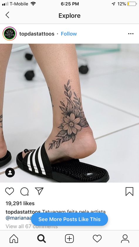 Cuff Tattoo Ankle, Ankle Cuff Tattoo, Women Calves Tattoo, Ankle Tattoo Cover Up, Inner Ankle Tattoos, Ankle Foot Tattoo, Calf Tattoos For Women, Tattoos Ankle, Faith Tattoos