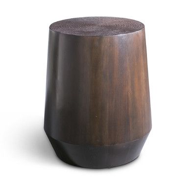 Urbia IE Series End Table Stump Ideas, Stool Table, Drum Table, Occasional Tables, Modern End Tables, Rustic Lodge, Side And End Tables, Wood Rounds, Solid Mahogany