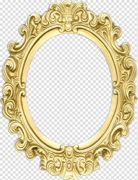 Mirror Illustration, Mirror Drawings, Gold Design Background, Baroque Mirror, Frame Illustration, Mirror Paper, Photo Elements, Gold Framed Mirror, Baroque Frames