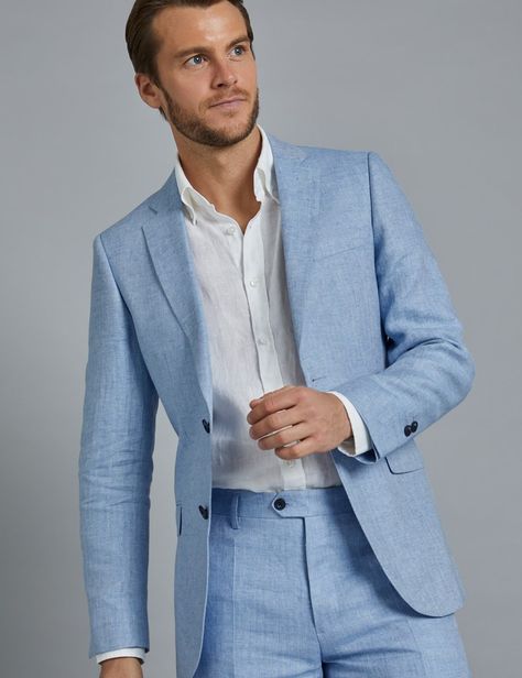 Men Linen Suits, Mens Linen Suit, Blue Linen Suit, Linen Suits For Men, Linen Pants Suit, Mens Fashion Suits Casual, Light Blue Suit, Blue Suit Men, Italian Suit