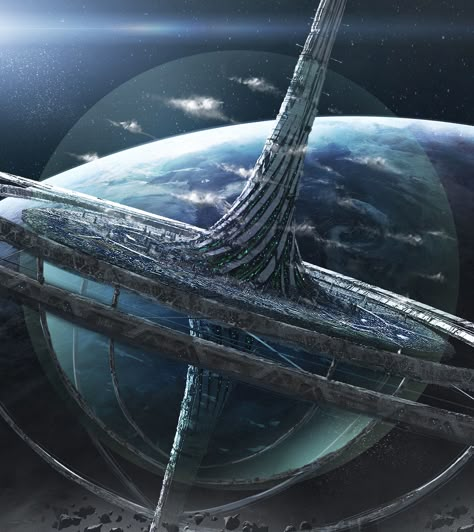 Sci Fi Space Station, Space Opera Art, Concept Vehicles Sci Fi, Sci Fi Landscape, Space Ships Concept, Space Ship Concept Art, Starship Concept, Sci Fi City, Space Fantasy