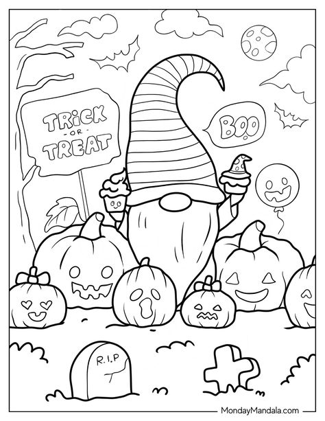 20 Gnome Coloring Pages (Free PDF Printables) Printable Gnomes Free, Free Gnome Coloring Pages Free Printable, Fall Gnome Coloring Pages, Halloween Gnome Coloring Pages, Mushroom Coloring Pages Free Printable, Gnome Coloring Pages Free Printable, Fall Coloring Pages Free Printable, October Coloring Pages, Childcare Crafts