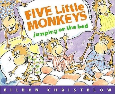 Monkeys Jumping On The Bed, 5 Little Monkeys, Jumping On The Bed, Monkey Jump, Five Little Monkeys, Finger Plays, Kids Growing Up, Good Night Moon, Little Monkeys